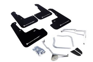 Subaru WRX STI Mud Flaps - Rally Armor - UR Series - Black/White - `15-`21 Subaru WRX STI Mud Flaps - Rally Armor - UR Series - Black/White - `15-`21